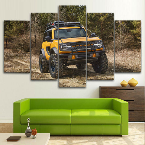 2021 Ford Bronco Off Road SUV Wall Art Decor Canvas Printing