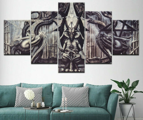 Abstract Baphomet Wall Art Decor Canvas Printing