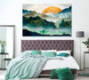 Image of Abstract Mountains at Sunset Wall Art Canvas Printing Decor-1Panel