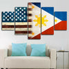 Image of American-Philippine Wall Art Decor Canvas Printing