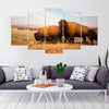 Image of American Bison Yellowstone National Park Wall Art Decor Canvas Printing