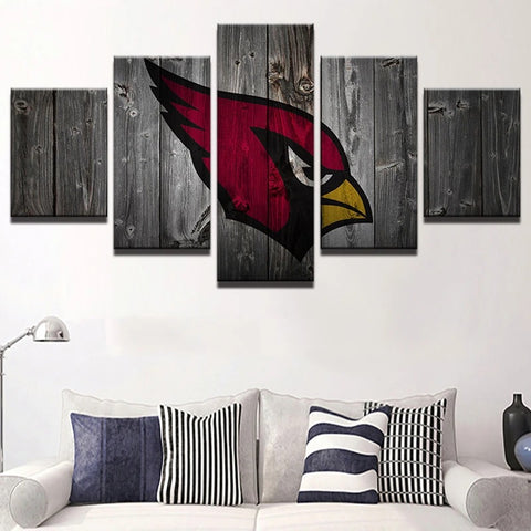 Arizona Cardinals Barnwood Wall Art Decor Canvas Printing