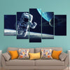 Image of Astronaut in Space Wall Art Decor Canvas Printing