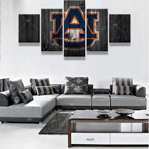 Auburn Tigers Barnwood Wall Art Decor Canvas Printing