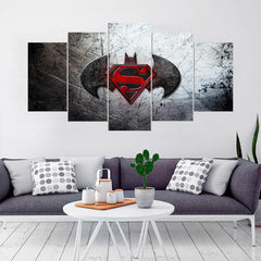 Batman v Superman Superhero Wall Art Decor Canvas Printing