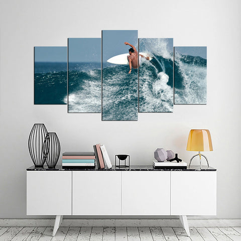 Big Wave Surfing Wall Art Decor Canvas Printing