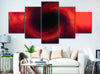 Image of Black Hole Red Universe Wall Art Decor Canvas Printing