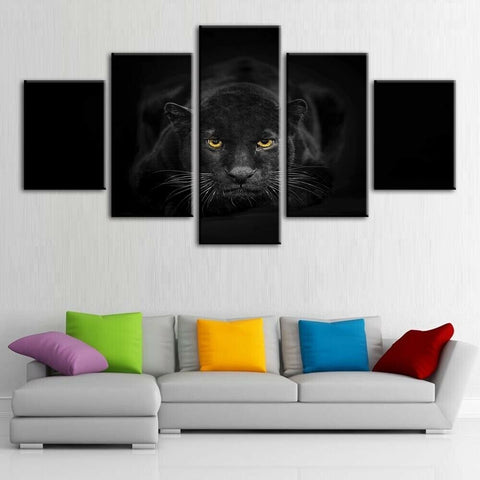 Black Panther Wild Animal Wall Art Decor Canvas Printing