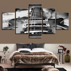Black and White Guitar Classic Wall Art Decor Canvas Printing