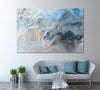 Image of Blue Marble Wall Art Canvas Printing Decor-1Panels
