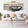Image of Boat and Beach Ocean Seascape Wall Art Decor Canvas Printing