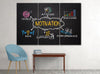 Image of Business Motivation Elements Inspiration Wall Art Decor Canvas Printing