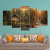 Image of Cabin Woods in The Forest Wall Art Decor Canvas Printing