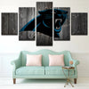 Image of Carolina Panthers Barnwood Wall Art Decor Canvas Printing