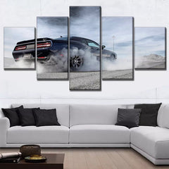 Challenger Muscle Car Wall Art Decor Canvas Printing