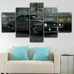 Chevrolet Camaro Ss 1969 Muscle Car Wall Art Decor Canvas Printing