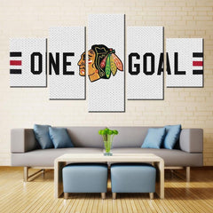 Chicago Blackhawks Sports Wall Art Decor Canvas Printing