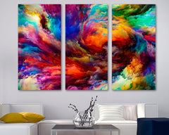 Clouds Colorful Abstract Art Wall Art Decor Canvas Printing