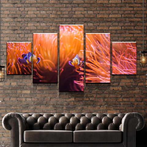 Clown Fish Nemo Coral Underwater Wall Art Decor Canvas Printing