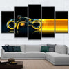 Image of Club Motorcycle Wall Art Decor Canvas Printing