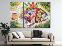 Colorful Fish Wall Art Decor Canvas Printing