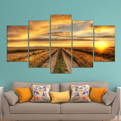 Country Road Harvest Wall Art Decor Canvas Printing