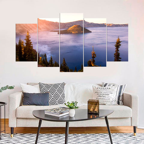 Crater Lake Oregon National Park Wall Art Decor Canvas Printing