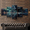 Image of Cyber World Digital Data Wall Art Decor Canvas Printing