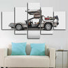 Image of DeLorean DMC-12 Back to Future Wall Art Decor Canvas Printing