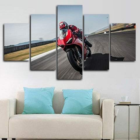 Ducati Panigale V4 S Bike Wall Art Decor Canvas Printing