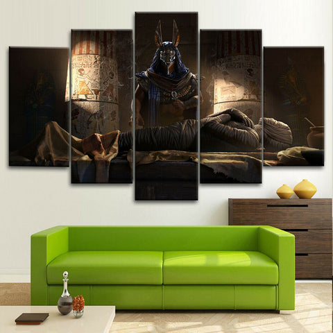 Egyptian Anubis God Wall Art Decor Canvas Printing