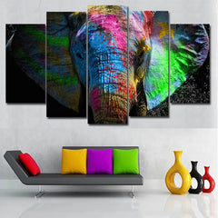 Elephant Abstract Africa Safari Wall Art Decor Canvas Printing