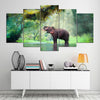 Image of Elephant Wild Animal Wall Art Decor Canvas Printing