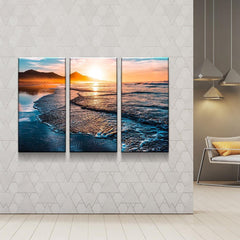 Endless Horizon Beach Sunset Wall Art Decor Canvas Printing