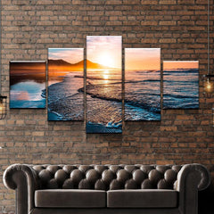 Endless Horizon Beach Sunset Wall Art Decor Canvas Printing