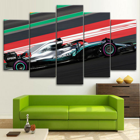 F1 Lewis Hamilton Formula Mercedes Wall Art Decor Canvas Printing