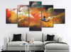 Image of Fantasy Flying Boat Wall Art Decor Canvas Printing