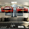 Image of Ferrari Red Exotic Sports Car Wall Art Decor Canvas Printing