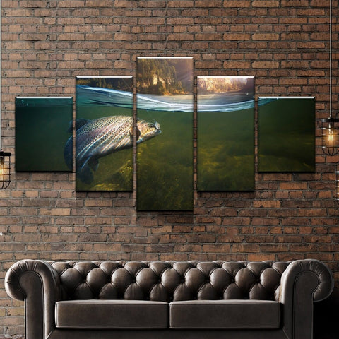 Fish Catch of the Day Wall Art Decor Canvas Printing