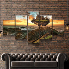 Floating Island Fantasy Wall Art Decor Canvas Printing