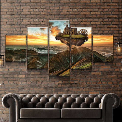 Floating Island Fantasy Wall Art Decor Canvas Printing