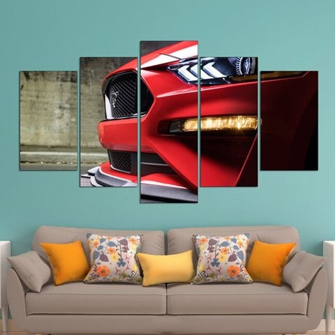 Ford Mustang GT Car Wall Art Decor Canvas Printing