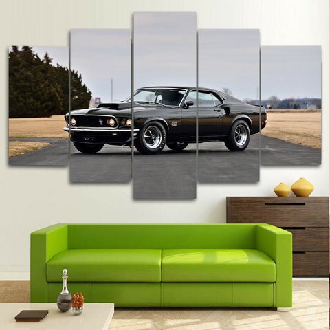 Ford Mustang Muscle Car Classic Wall Art Decor Canvas Printing