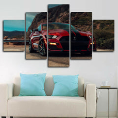 Ford Mustang Shelby GT500 Car Wall Art Decor Canvas Printing