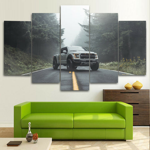 Ford Raptor Pickup Truck Wall Art Decor Canvas Printing