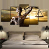 Image of Goddess of Justice Law Scale Wall Art Decor Canvas Printing