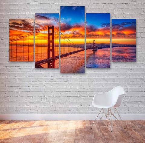 Golden Gate Bridge San Francisco Wall Art Decor Canvas Printing