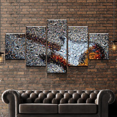 Guitar Collage Music Wall Art Decor Canvas Printing