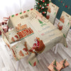 Image of Christmas Postcard Waterproof Rectangular Dinner TableCloth by SUNIMA