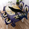 Image of Tribal Wolf Dreamcatcher Waterproof Rectangular Dinner Tablecloth